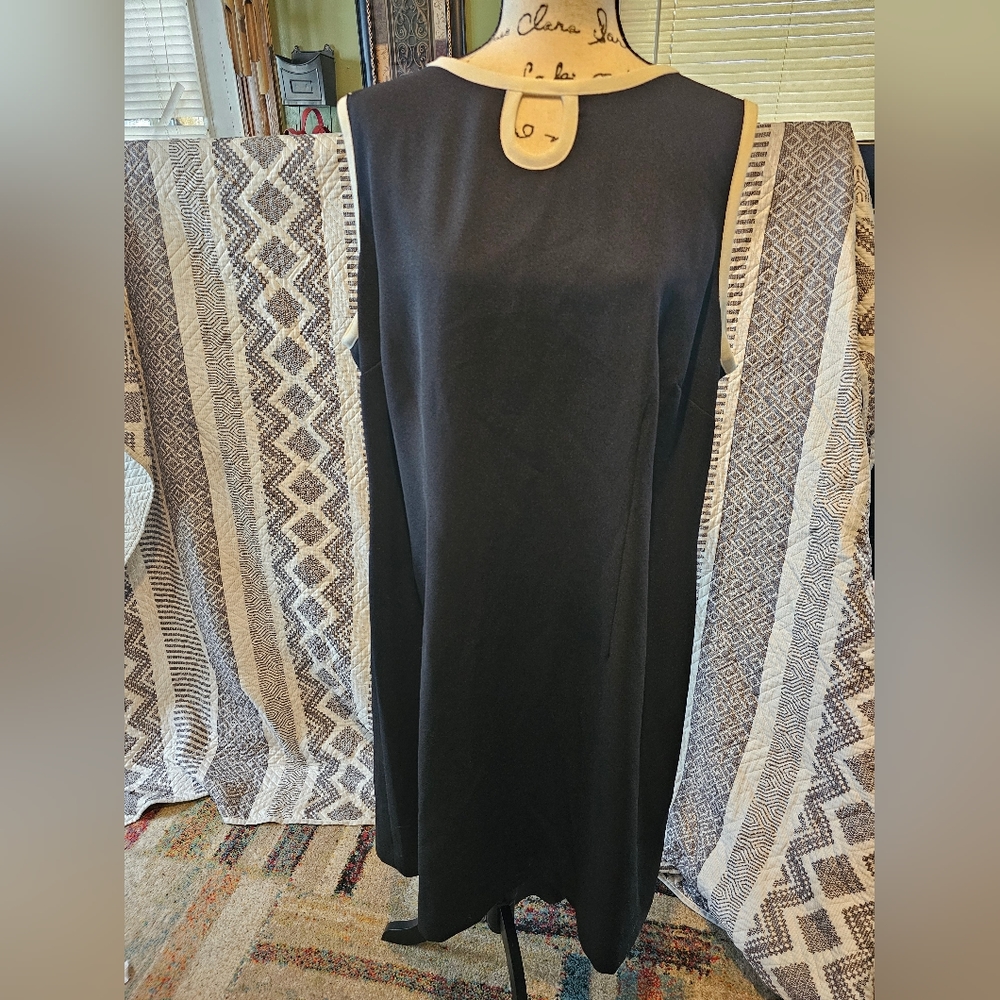 Black zip up dress